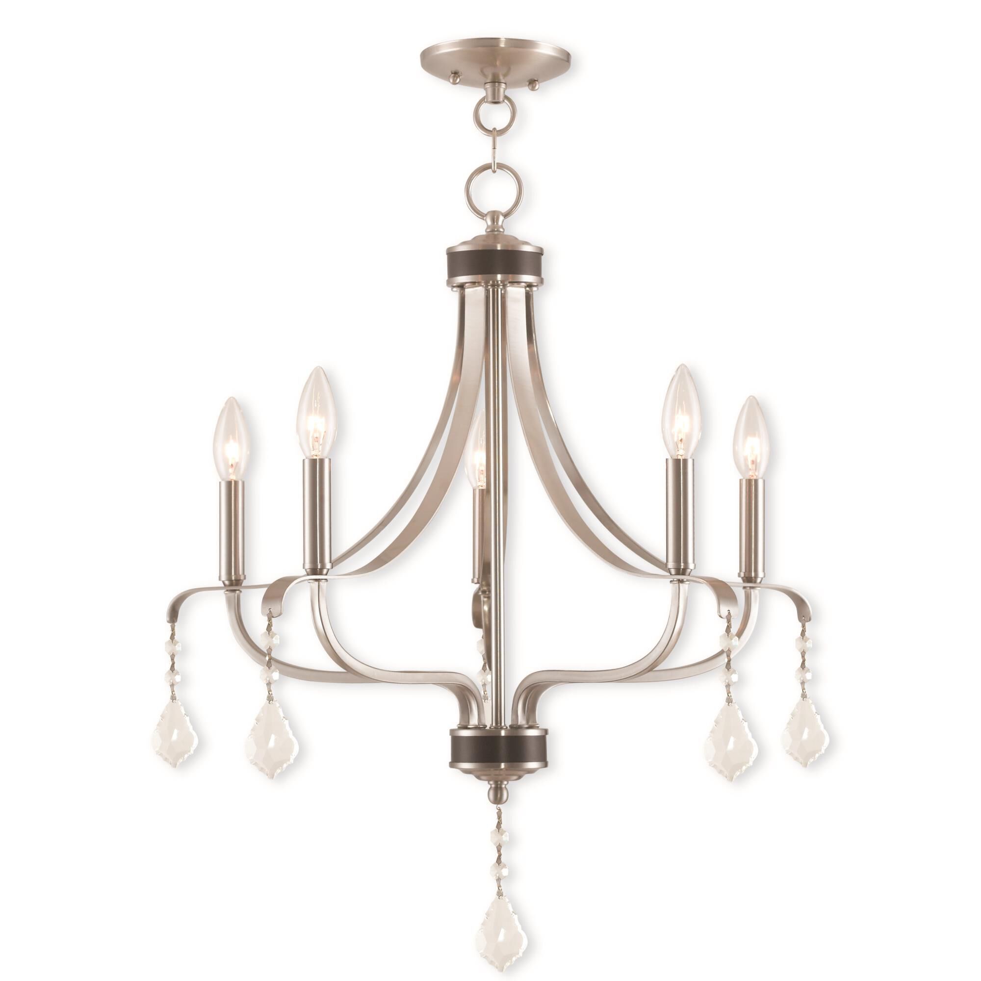 Laurel 24 Inch 5 Light Chandelier by Livex Lighting